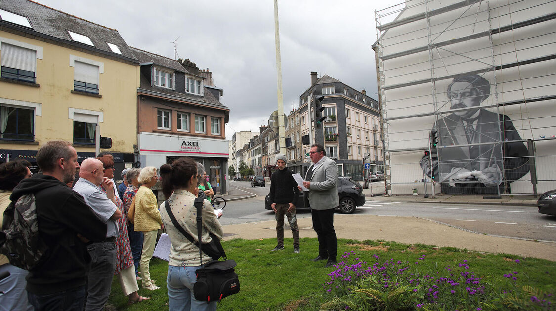 Graff à l’effigie d’Aristide-Briand est réalisé, par l’artiste HOZ